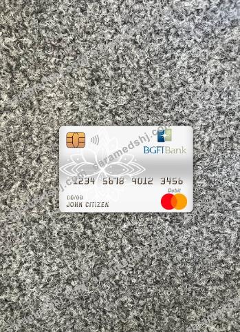 Cameroon BGFI bank master debit card photolook front